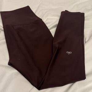ALO Yoga Deep Maroon Leggings